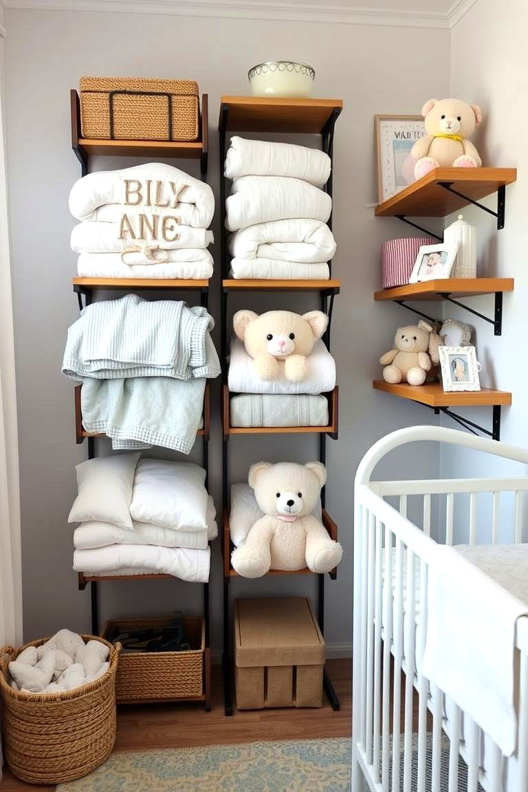 Vertical Storage Solutions - 24 Small Nursery Ideas