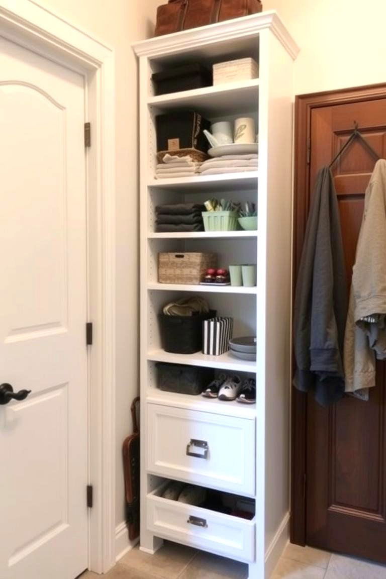 Vertical Storage Towers - 24 Mudroom Storage Ideas