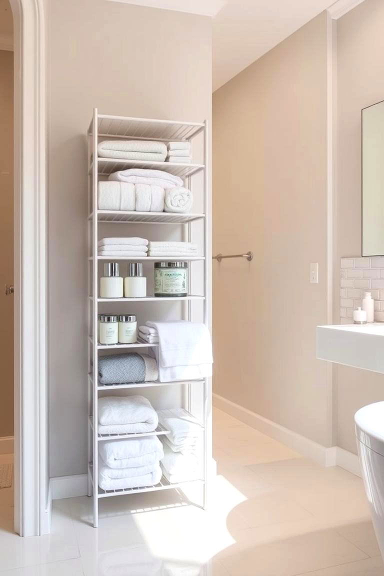 Vertical Storage Units - 24 Bathroom Furniture Ideas