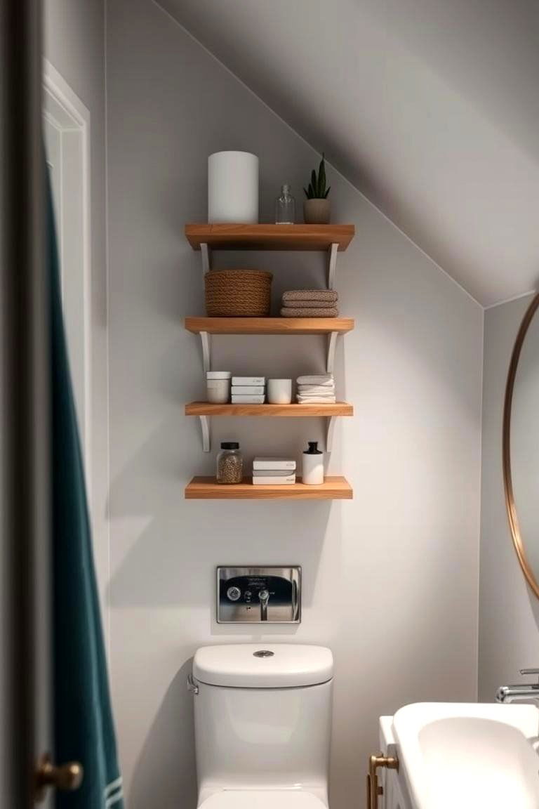 Vertical Storage for Compact Spaces - 24 Attic Bathroom Ideas