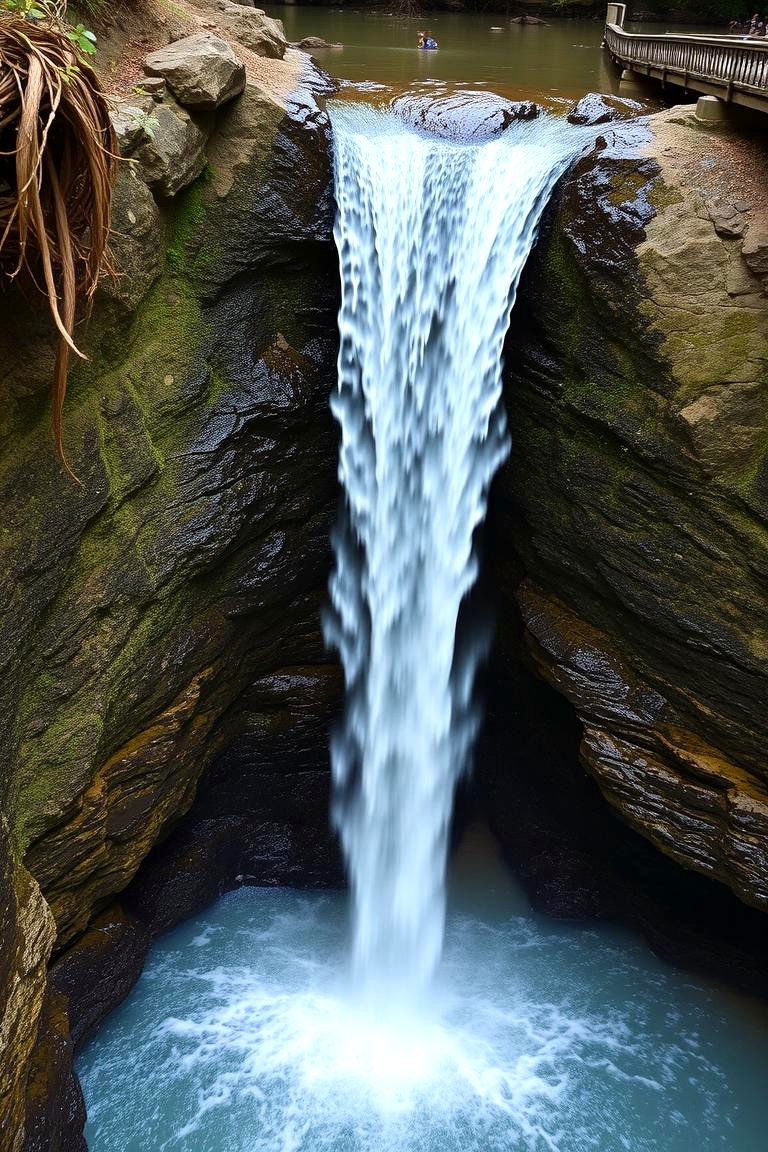 Vertical Stream Feature - 24 Small Pool Waterfall Ideas