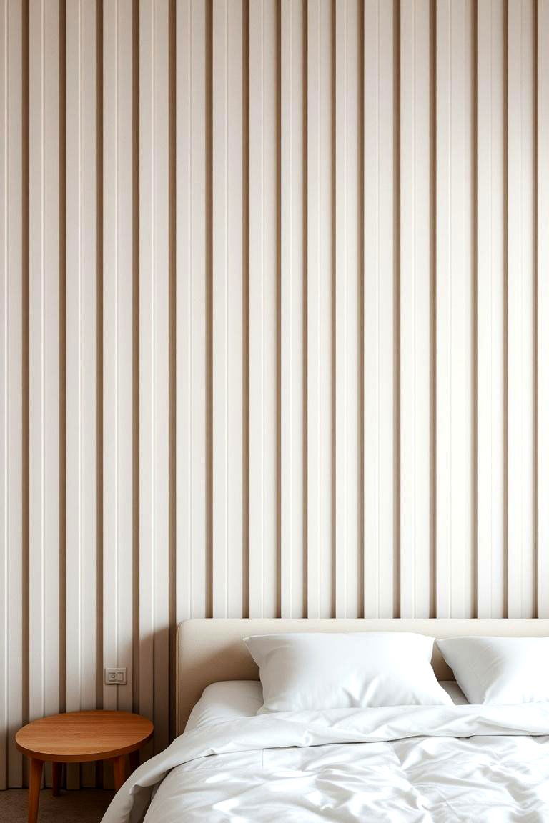 Vertical Stripes - 24 Bedroom Accent Wall Ideas