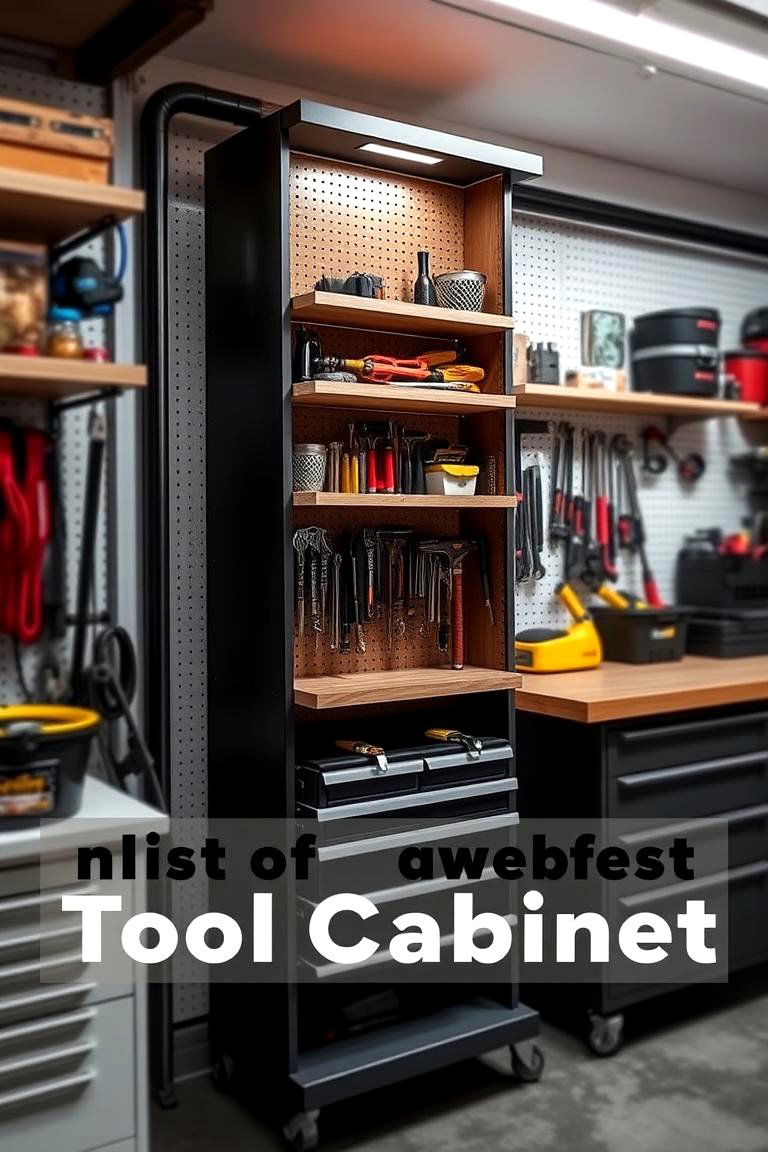 Vertical Tool Cabinets - 24 Power Tool Storage Ideas
