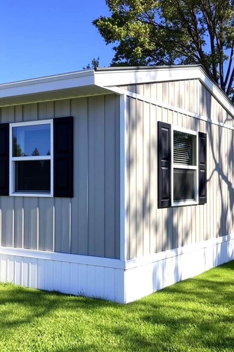 Vertical Vinyl Siding for a Modern Look - 24 Mobile Home Siding Design Ideas