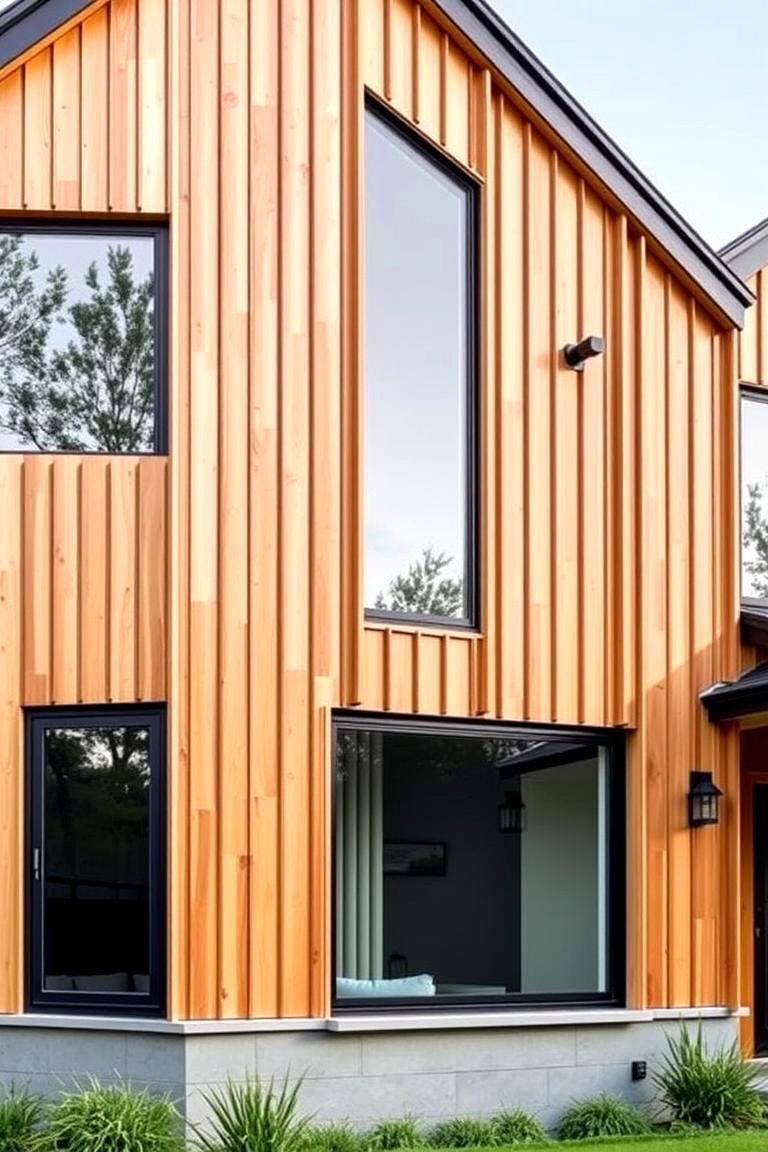 Vertical Wood Paneling - 27 1980s House Exterior Ideas