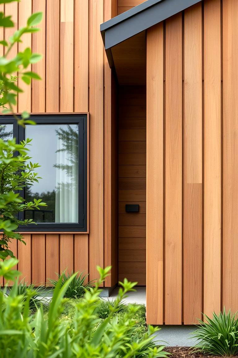 Vertical Wood Paneling - 24 Modern Siding Ideas for a Contemporary Home