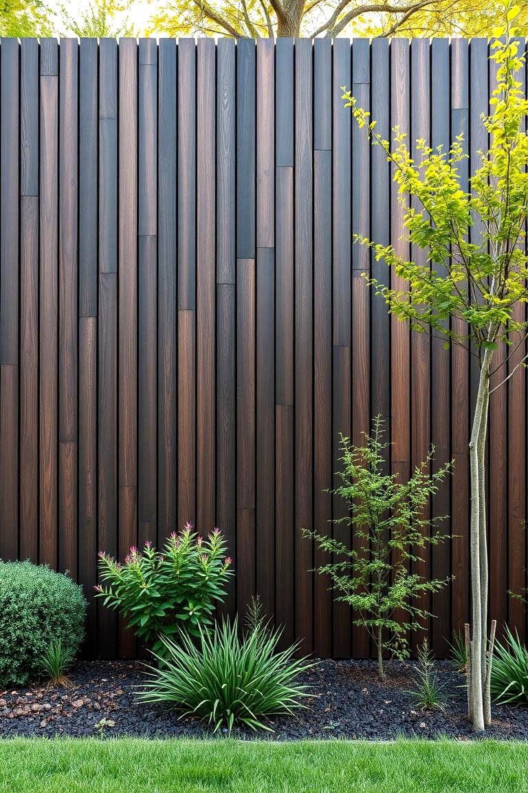 Vertical Wood Plank Wall - 24 Wood Retaining Wall Ideas