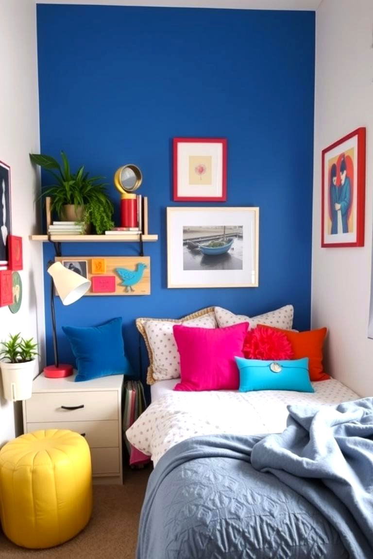 Vibrant Accent Colors - 24 Dorm Room Decorating Ideas