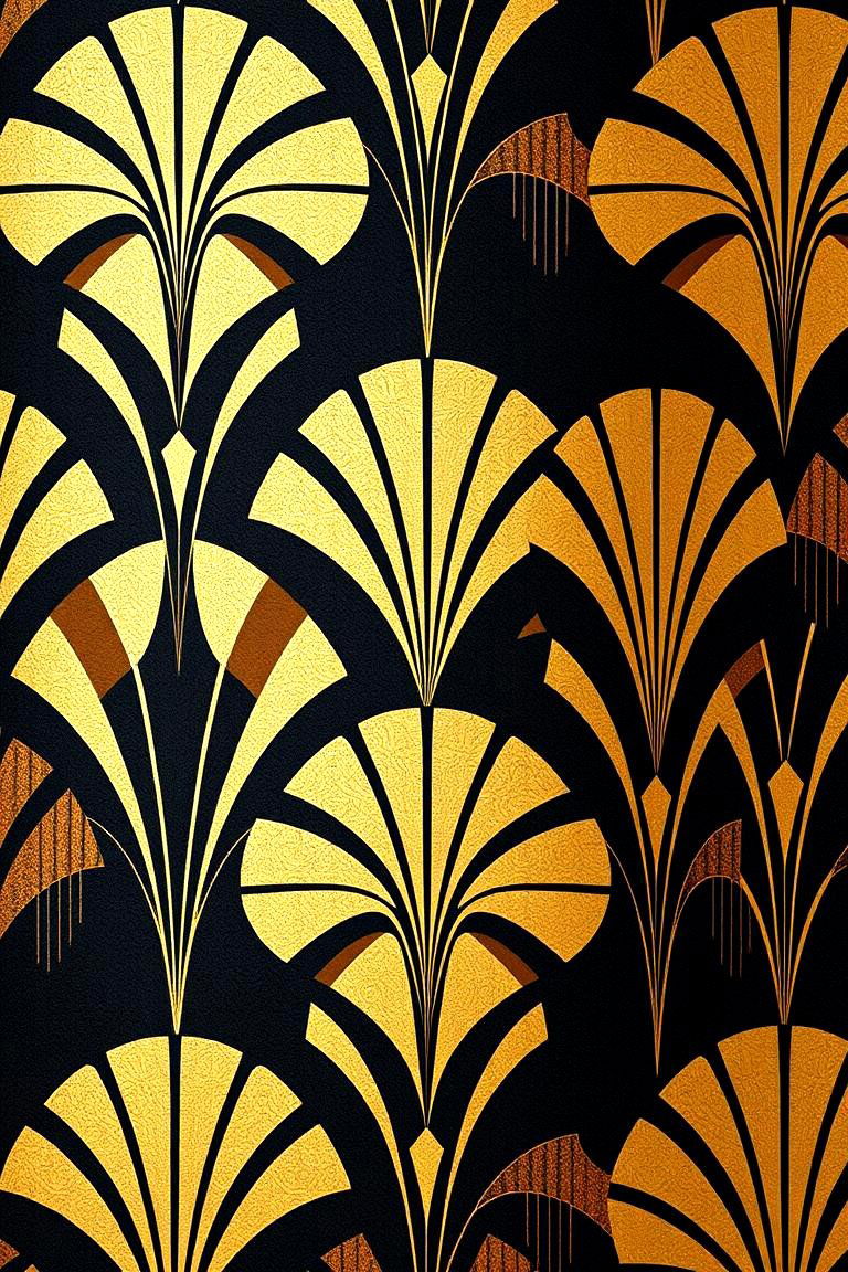 Vibrant Art Deco Wallpapers - 24 Art Deco Dining Room Ideas