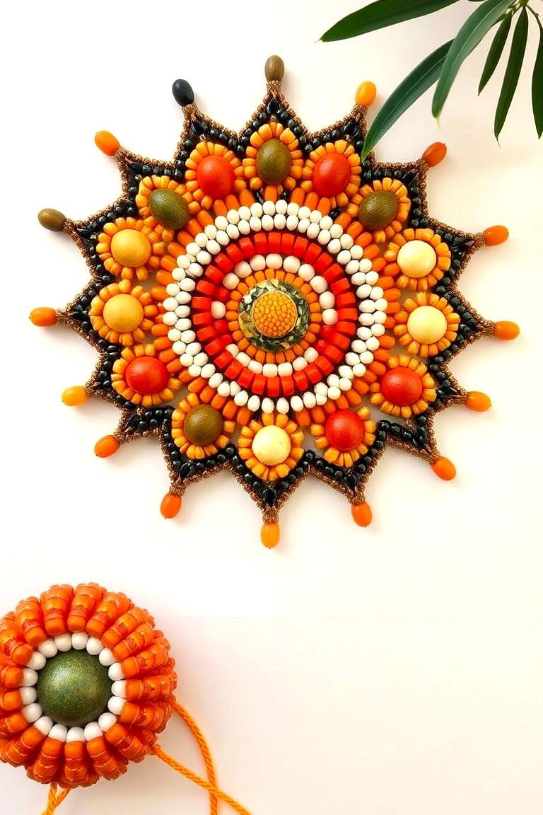 Vibrant Beadwork Art - 24 Boho Wall Decor Ideas