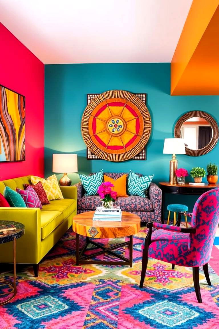 Vibrant Color Den - 24 Den Ideas