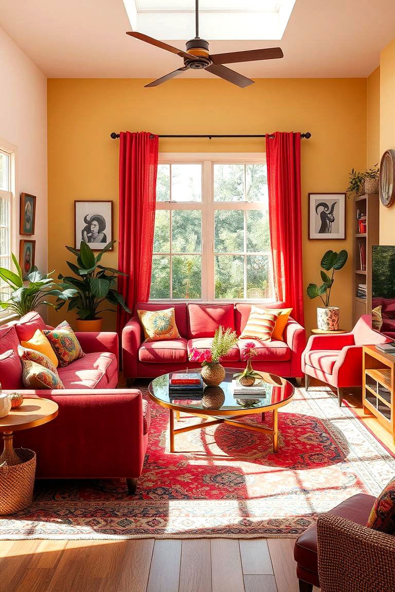 Vibrant Color Explosion - 24 Bohemian Maximalist Decor Ideas