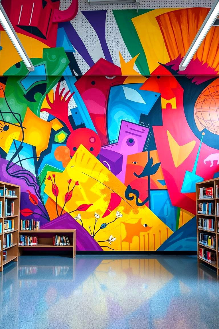 Vibrant Color Murals - 24 Library Murals