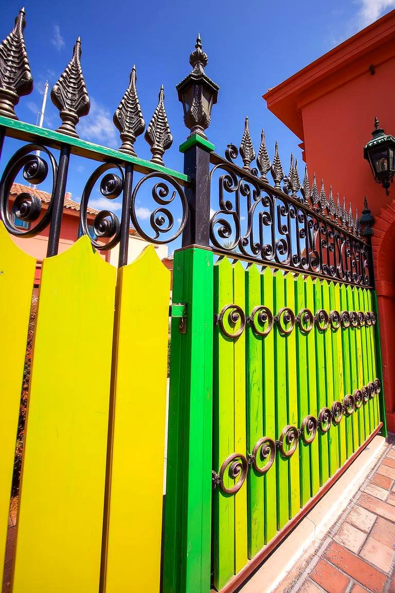 Vibrant Fencing Designs - 24 spanish style home exterior ideas