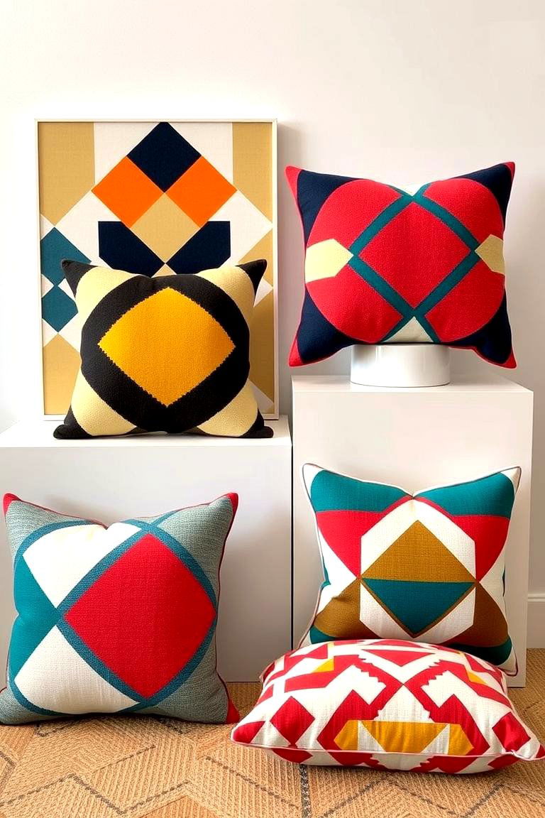 Vibrant Geometric Patterns - 24 Colorful Boho Decor Ideas