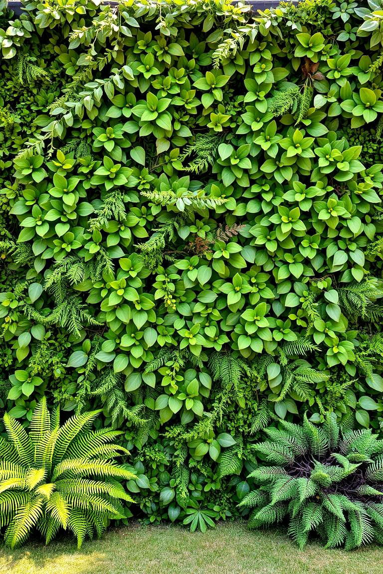 Vibrant Greenery Wall - 24 Wedding Backdrop Ideas