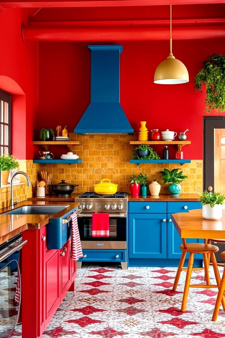 Vibrant Italian Color Palettes - 24 Italian Kitchen Design Ideas