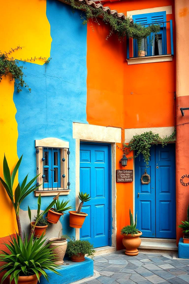 Vibrant Mediterranean Color Palette - 24 Mediterranean House Exterior Ideas