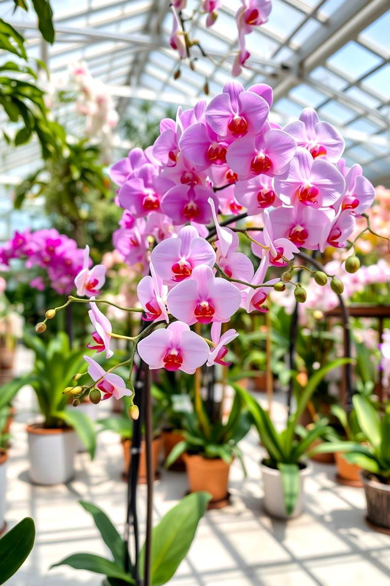 Vibrant Orchid Conservatory - 24 Tropical Garden Ideas