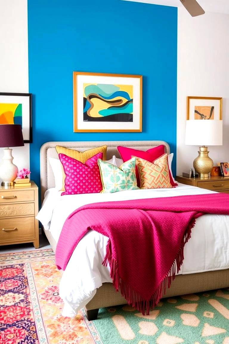 Vibrant Pops of Color - 24 Guest Bedroom Ideas