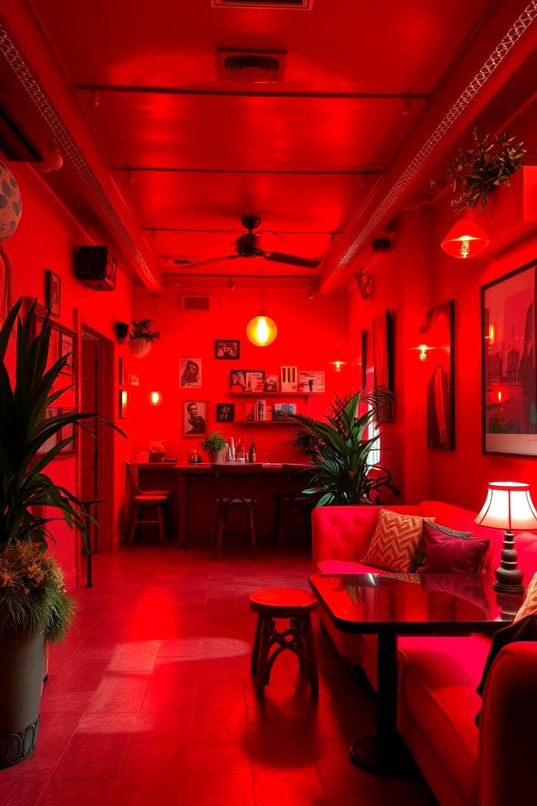 Vibrant Red Energy - 24 Monochromatic Color Schemes for Rooms