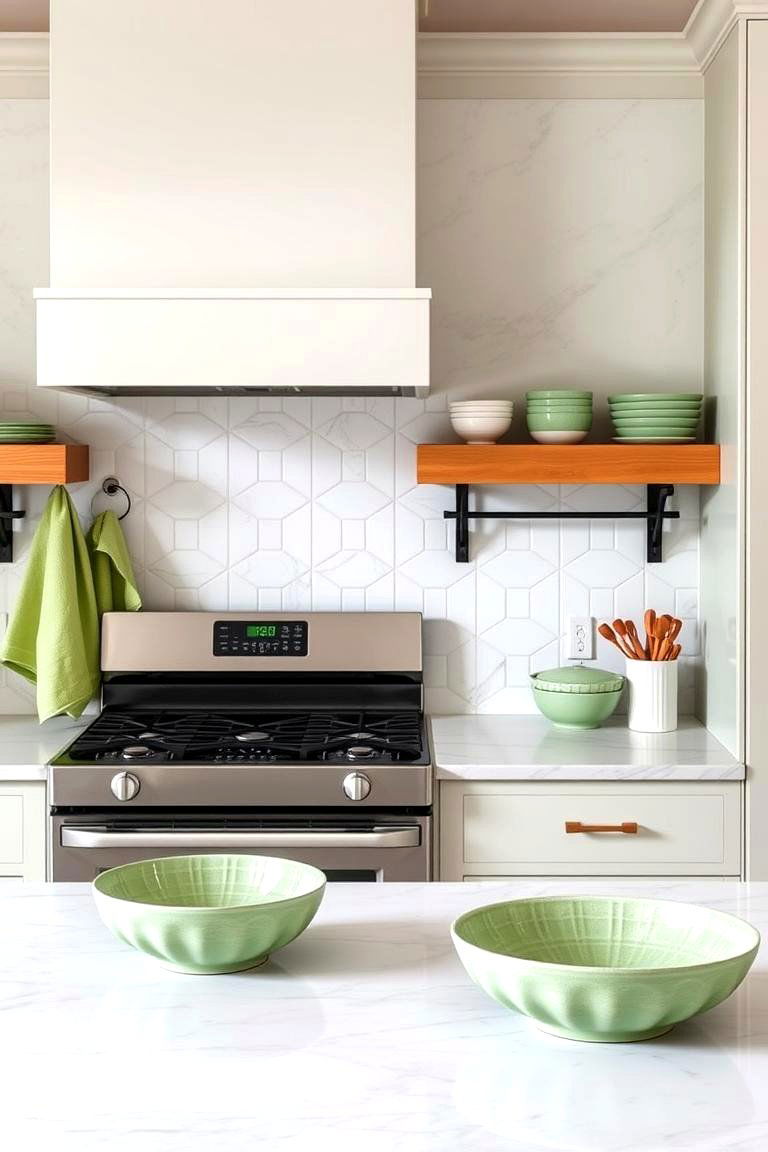 Vibrant Sage Green Accessories - 24 Sage Green Kitchen Ideas