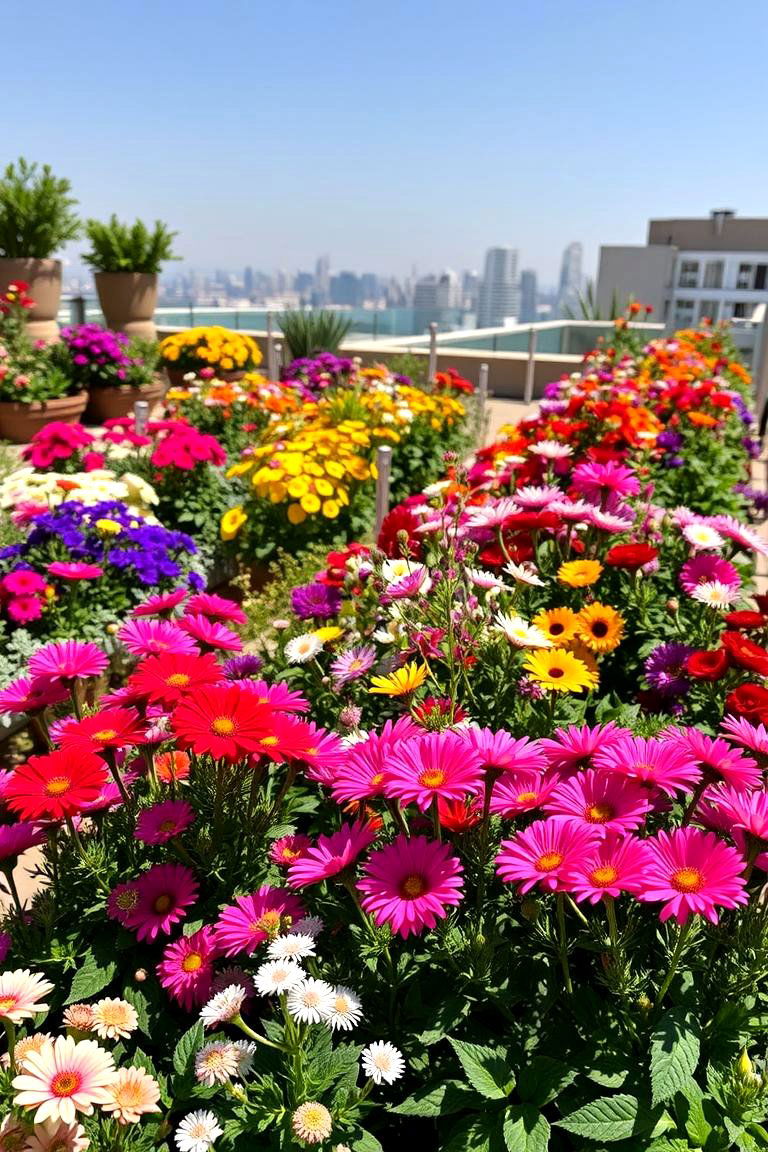 Vibrant Seasonal Blooms - 24 Hillside Terraced Garden Ideas
