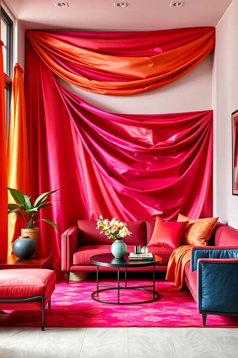 Vibrant Silk Fabrics - 24 Chinoiserie Bedroom Ideas