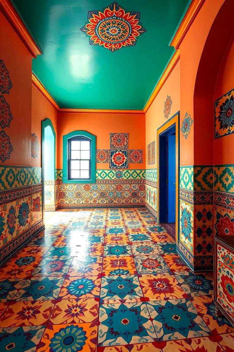 Vibrant Spanish Tile Patterns - 24 Spanish Style Living Room Ideas