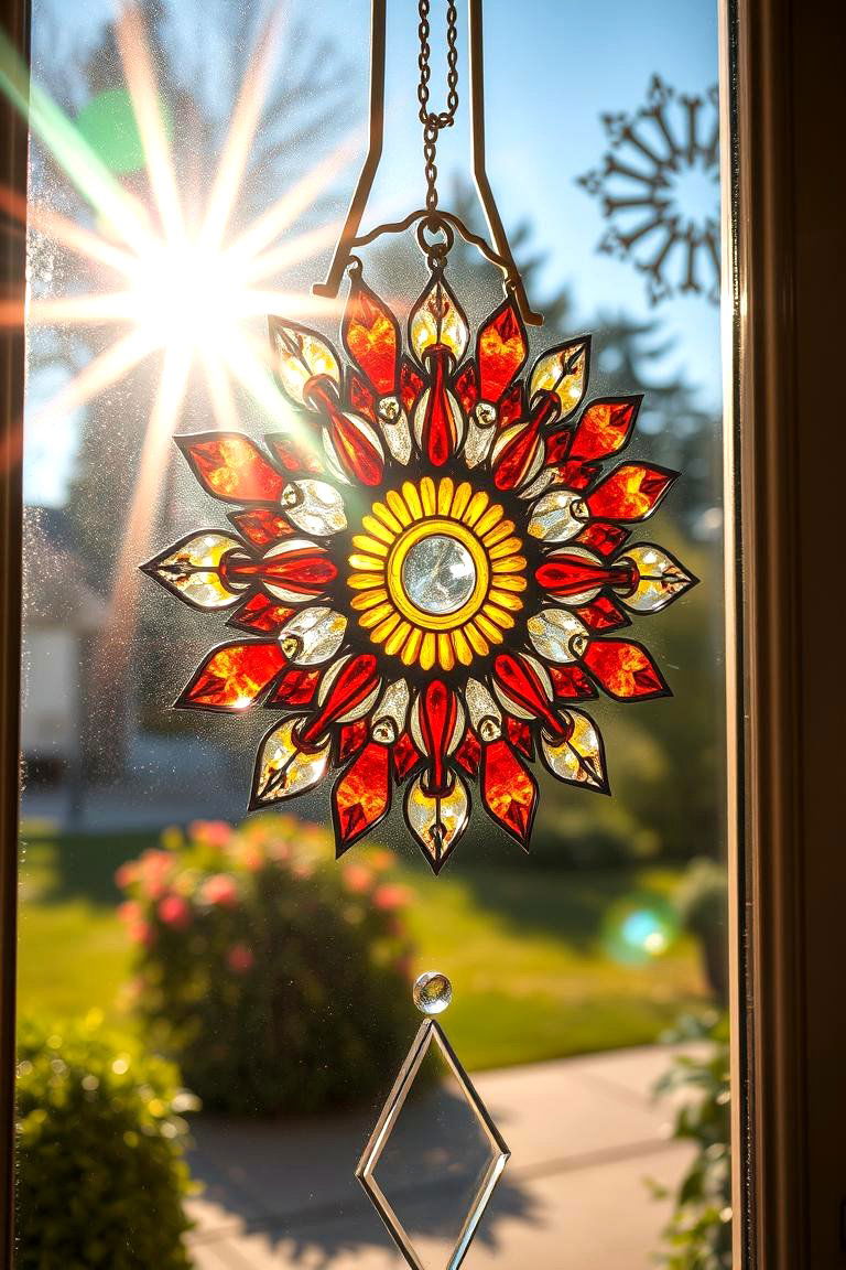 Vibrant Sun Catchers - 24 Summer Front Door Decor Ideas