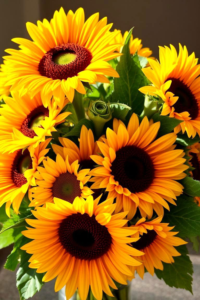 Vibrant Sunflower Bouquet - 24 Wedding Bouquet Ideas
