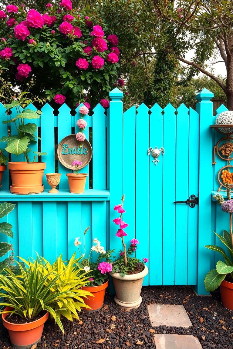 Vibrant Teal - 24 Garden Fence Colour Ideas
