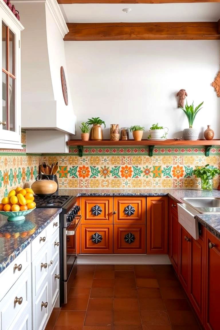 Vibrant Tile Accents - 24 Spanish Style Kitchen Ideas