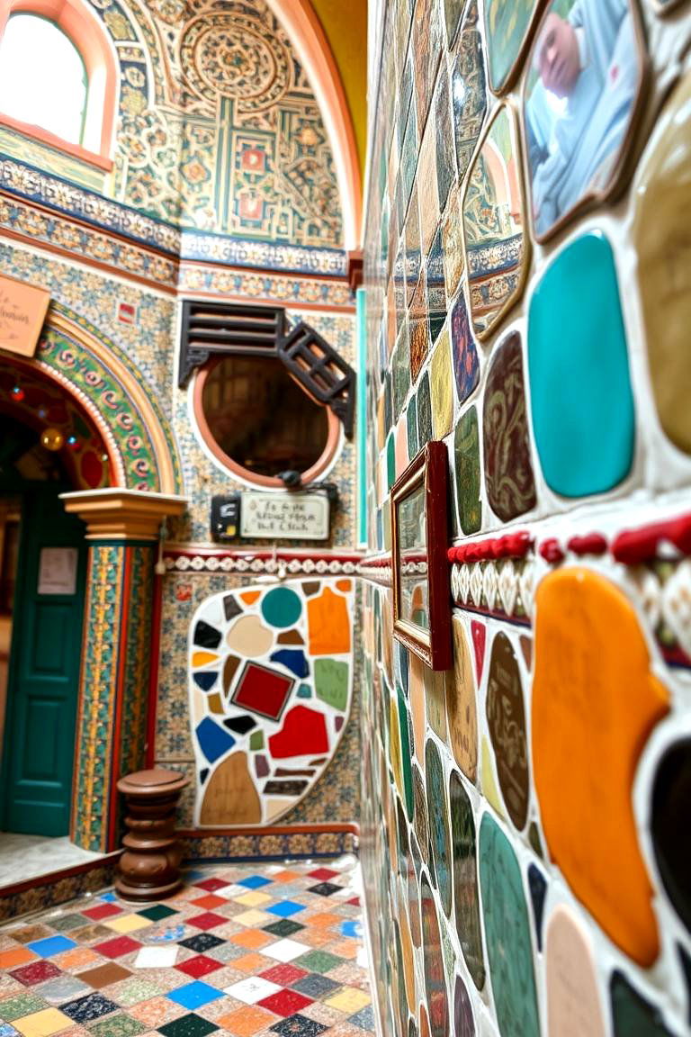 Vibrant Tile Accents Colorful Spanish Interiors - 24 Spanish Mediterranean House Ideas