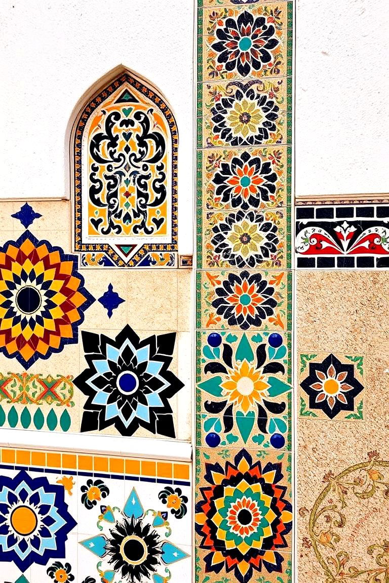 Vibrant Tile Accents - 24 front yard spanish style landscaping ideas
