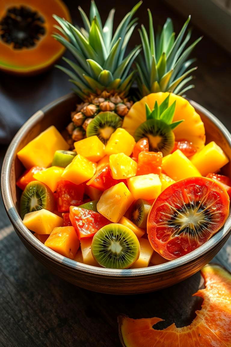 Vibrant Tropical Fruit Salads - 24 Tropical Kitchen Ideas