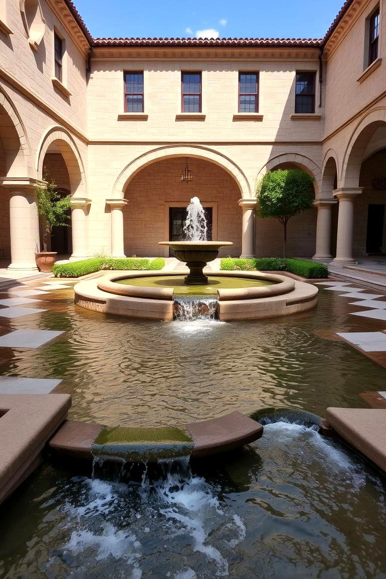 Vibrant Water Features - 24 Spanish Courtyard Ideas