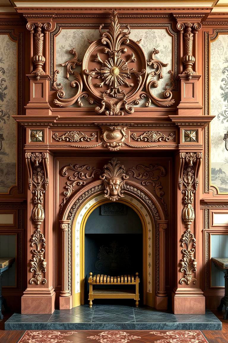 Victorian Era Elegance - 24 Traditional Fireplaces