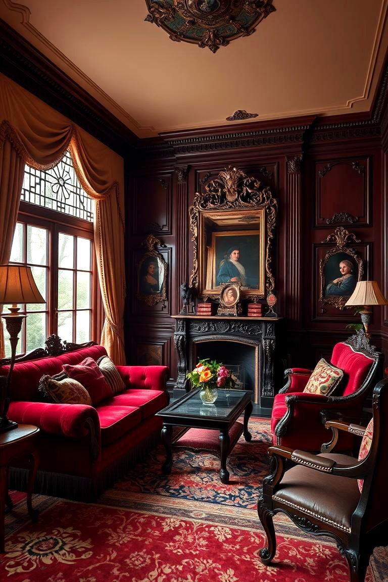 Victorian Era Sophistication - 24 Vintage Living Room Ideas