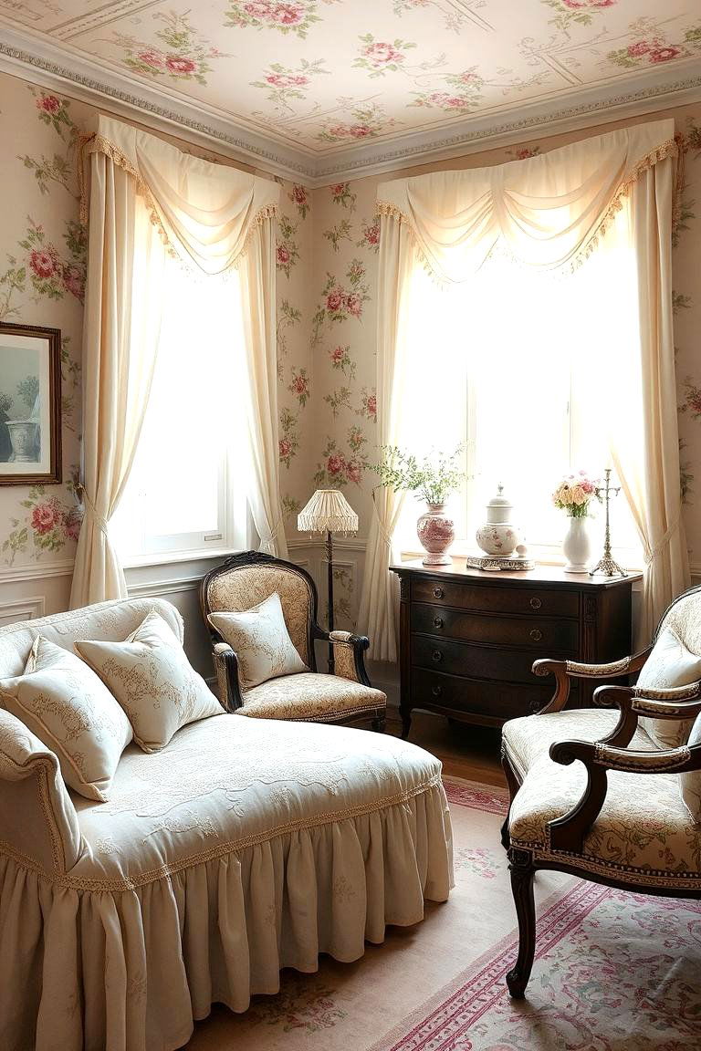 Victorian Floral Patterns - 24 Victorian Bedroom Ideas
