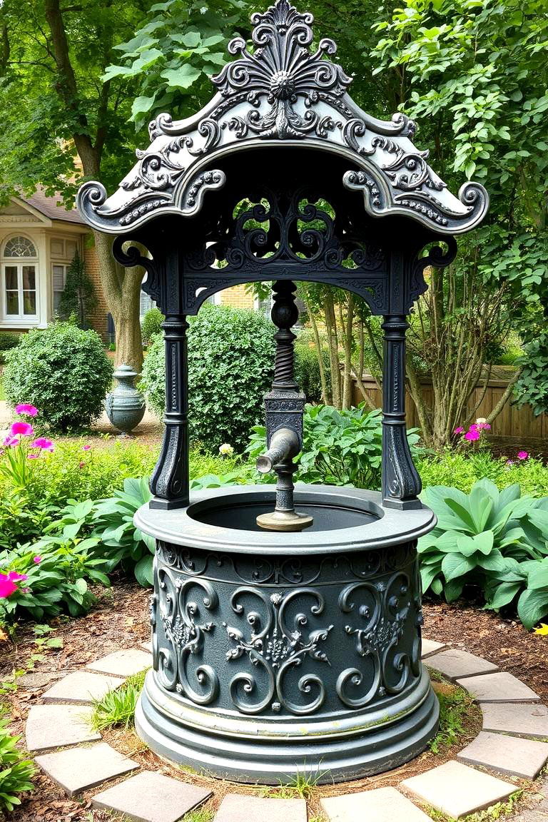 Victorian Garden Wishing Well - 24 Outdoor Wishing Well Garden Ideas