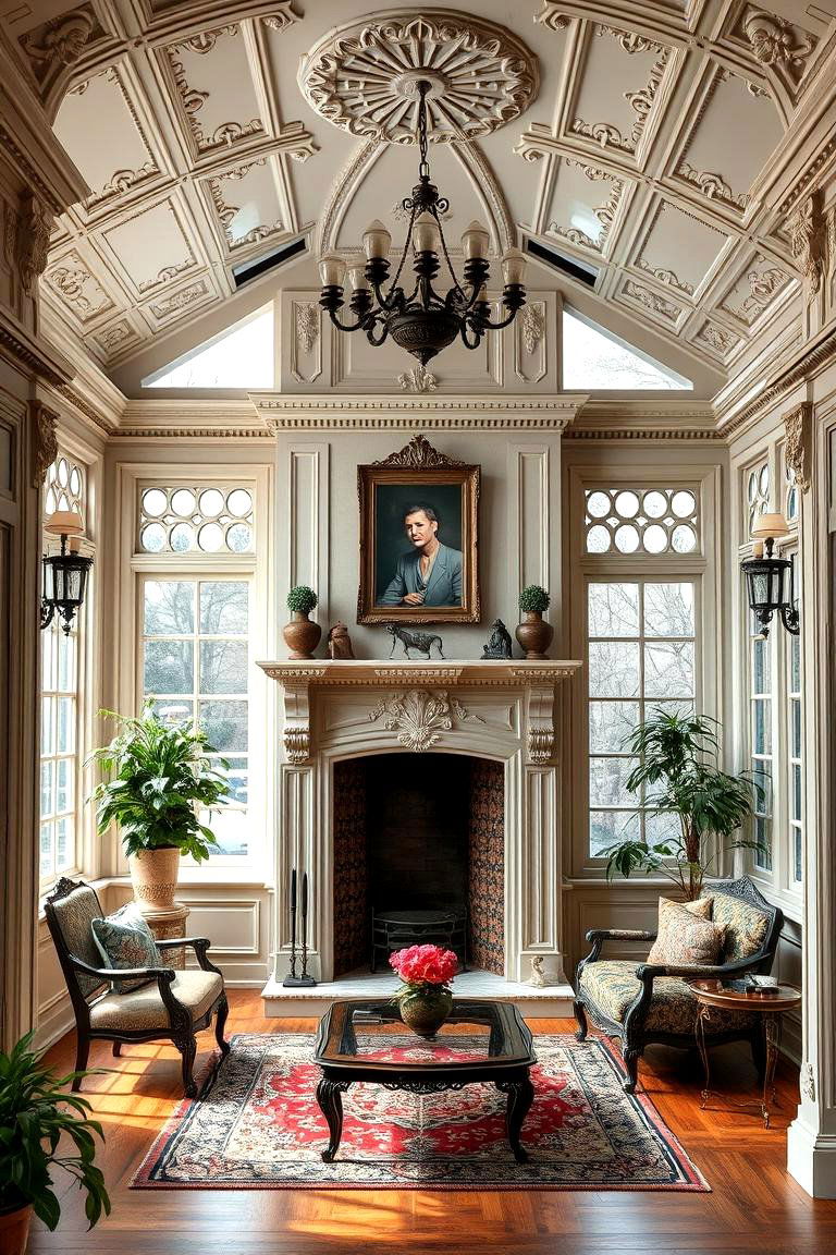Victorian Heritage Sunroom - 24 Sunroom With Fireplace Ideas
