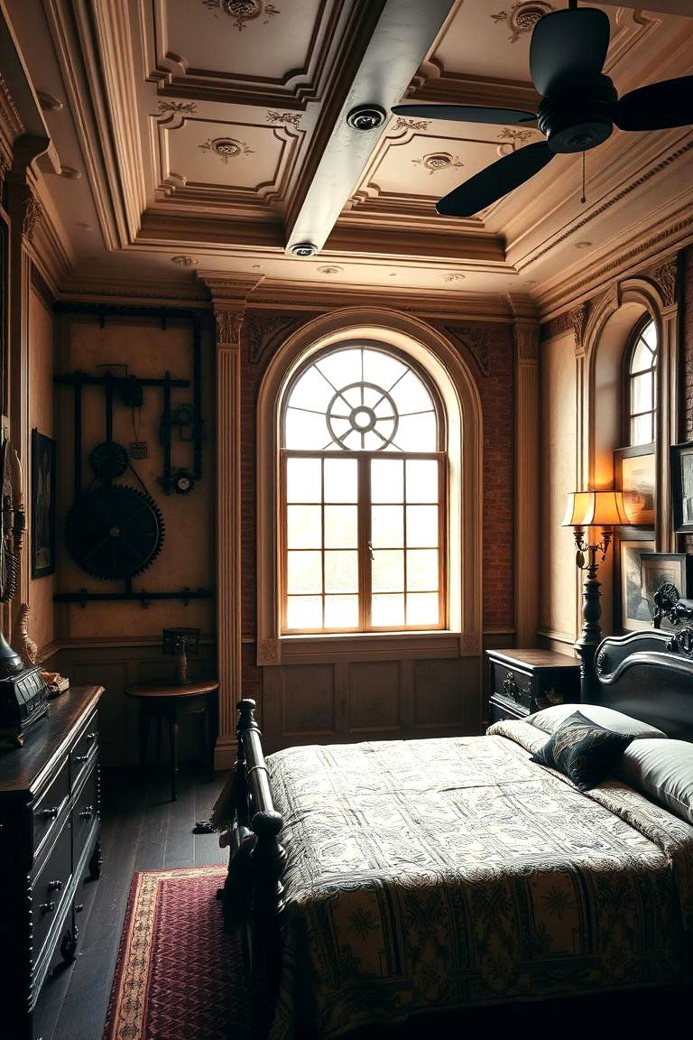 Victorian Industrial Elegance - 24 Steampunk Bedroom Ideas