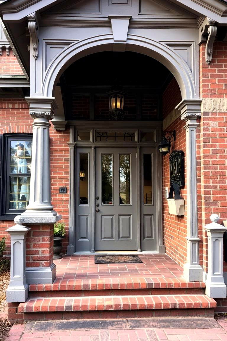 Victorian Inspired Brick Porch - 24 Brick Porch Ideas