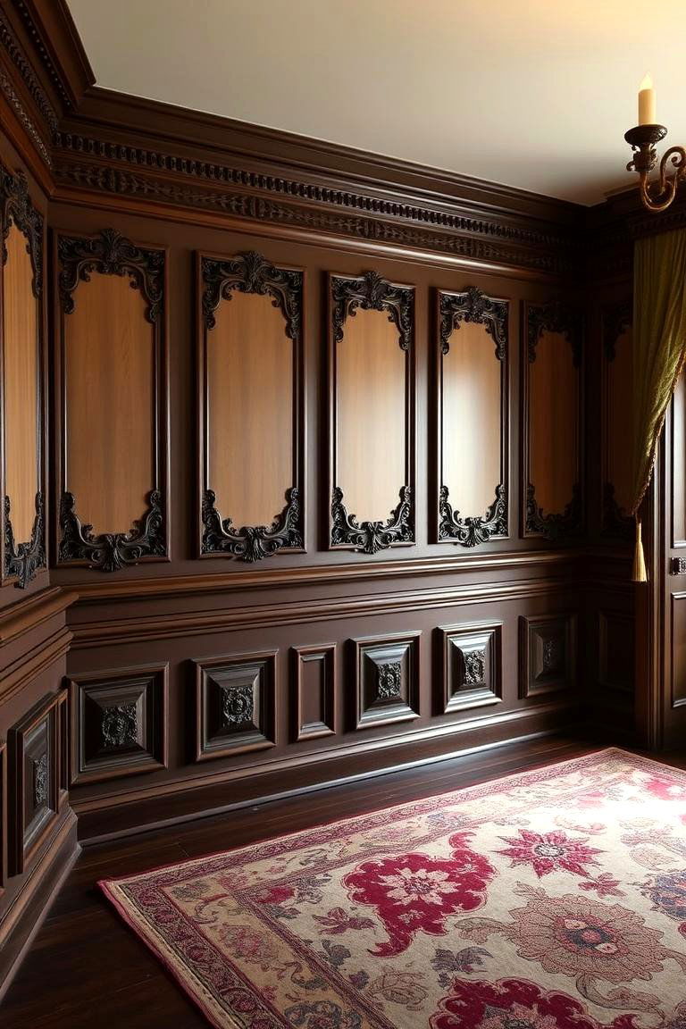 Victorian Inspired Wainscoting - 24 Living Room Wainscoting Ideas