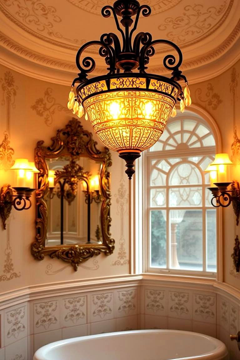 Victorian inspired Lighting - 24 Traditional Bathroom Ideas