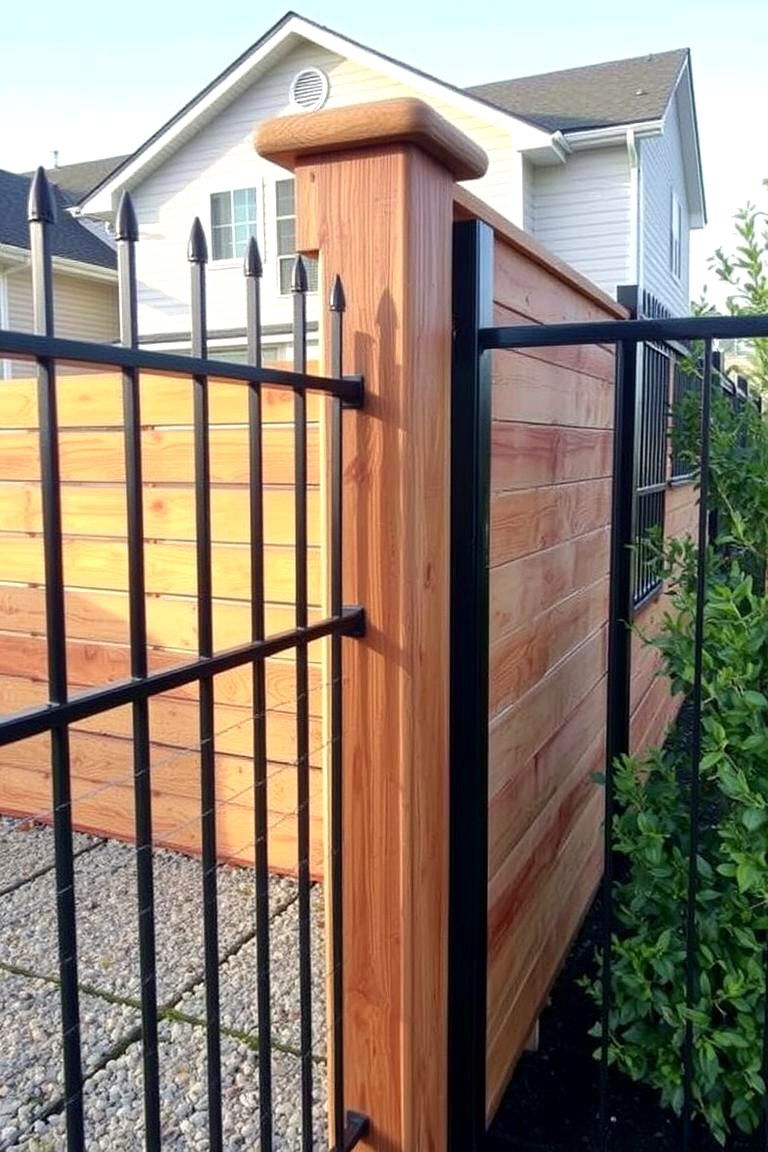 Viewing a Metal and Wood Fence as a Long Term Investment - 24 Metal and Wood Fence