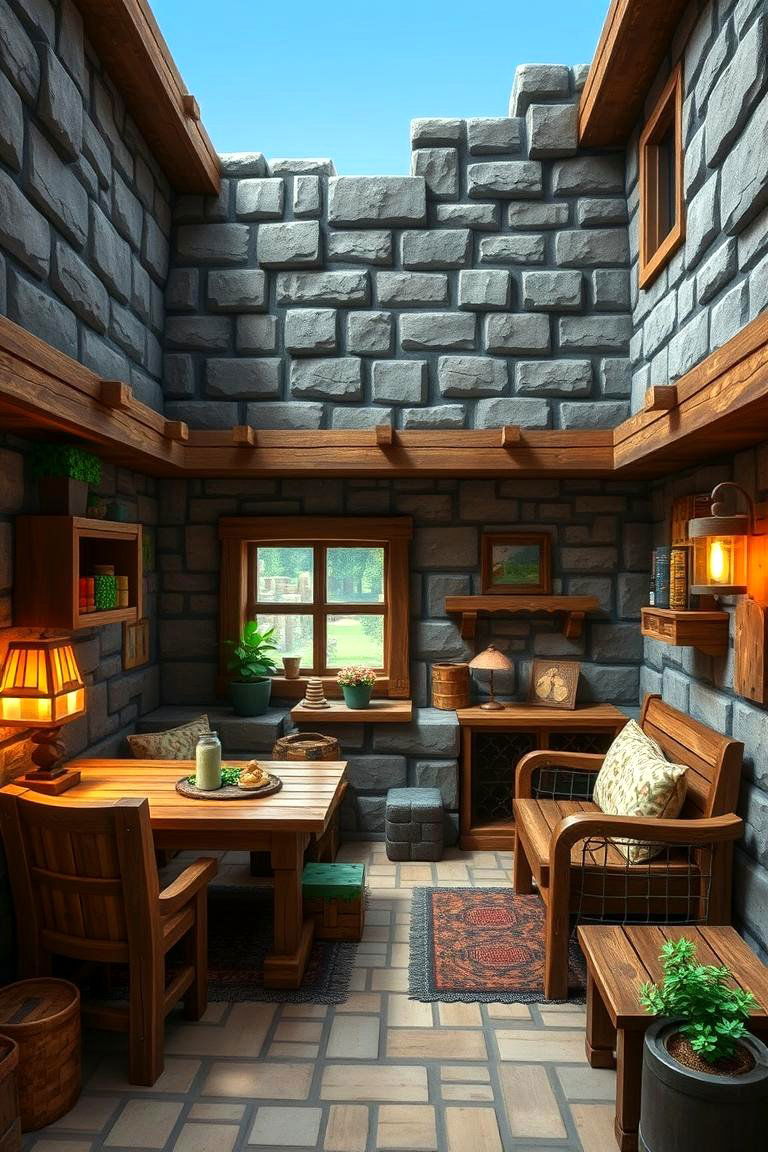 Village Life Nook - 24 Minecraft Themed Bedroom Ideas