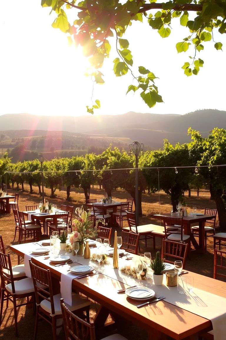 Vineyard Elegance Wedding - 24 Destination Wedding Ideas