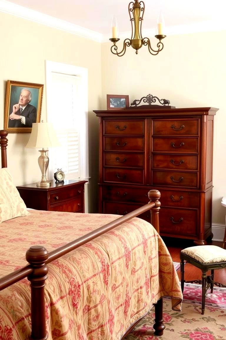 Vintage Accents for a Timeless Feel - 24 Cozy Bedroom Ideas